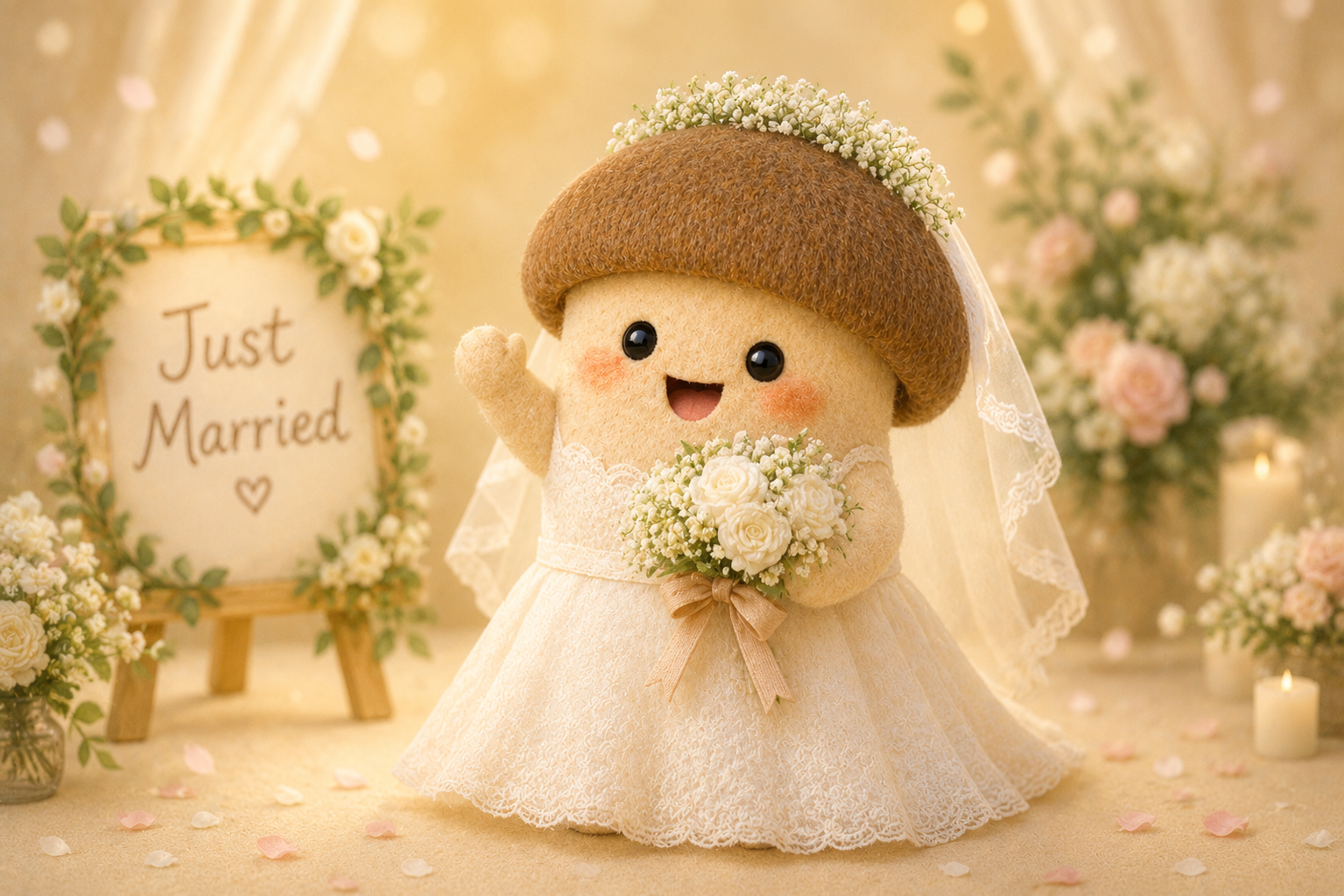 結婚するエリンギちゃん